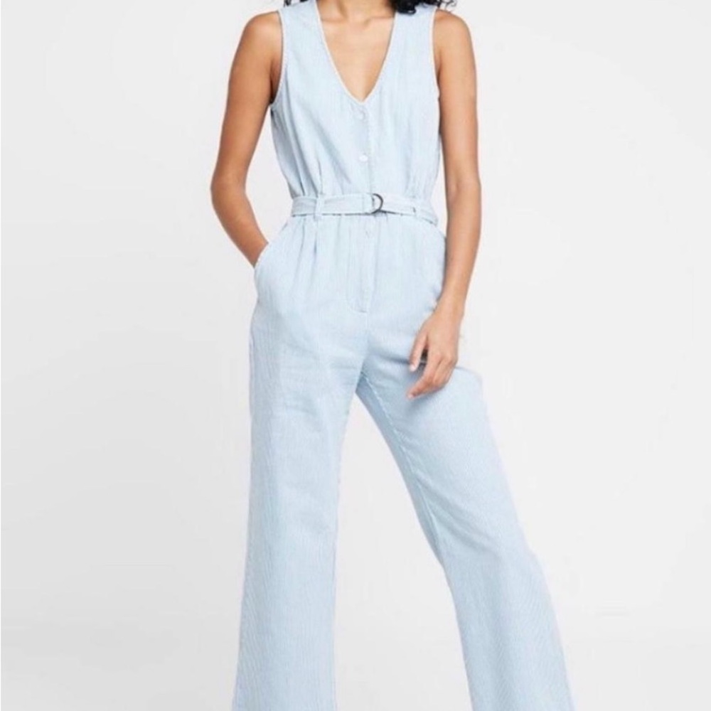 Obey Pinstripe Jumpsuit
